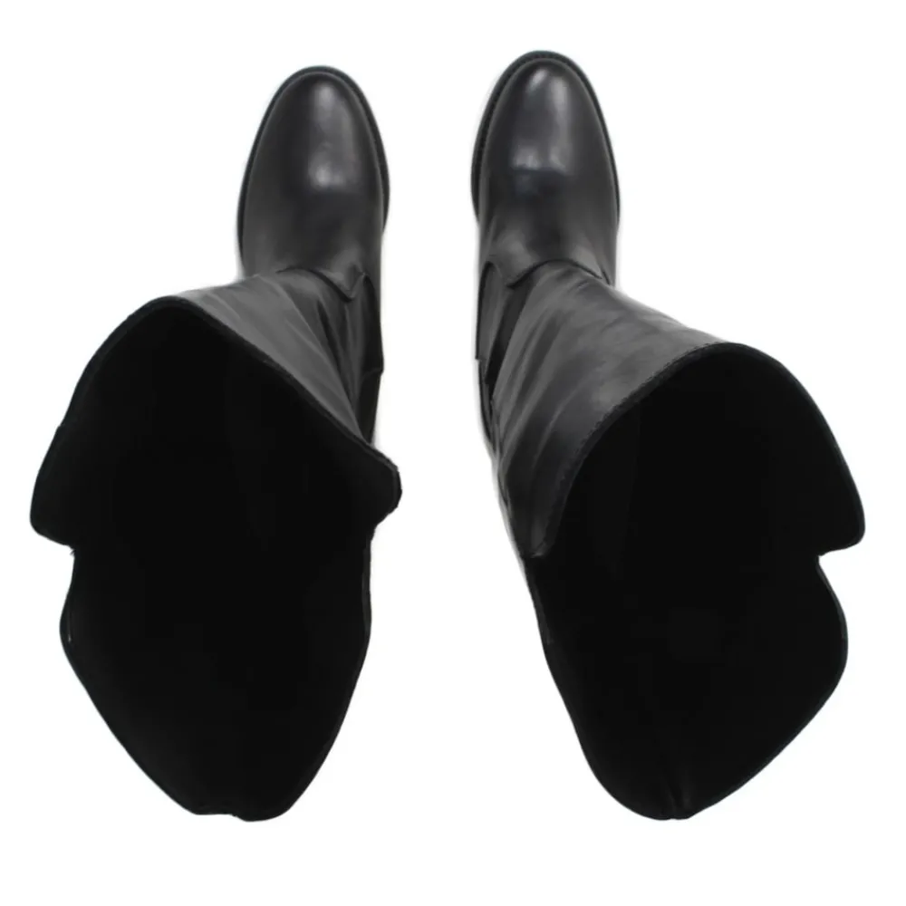 stivali_alti_con_zeppa_in_6-2.webp Stivali E Scarpe Con Zeppa | Stivali Invernali | Personal Stivali alti con zeppa interna con V Laterale "V2" - Pelle Nero