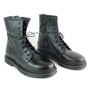 Anfibi | Stivali Invernali | In Time Stivali Anfibi Stringati "GAP"  - Nero