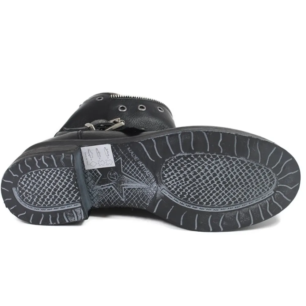 stivali_bassi_biker_boots_6.webp Stivali Invernali | Bikers Invernali | In Time Stivali Bassi Biker Boots con Occhielli e Zip "MTB" - Nero