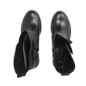 Stivali Invernali | Bikers Invernali | In Time Stivali Bassi Biker Boots Fibbia "MANTRA/B" - Pelle Nero