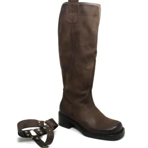 Stivali Invernali | Bikers Invernali | Personal Stivali Biker Alti con Cavigliera Rimovibile "ERIK" - Marrone TestadiMoro