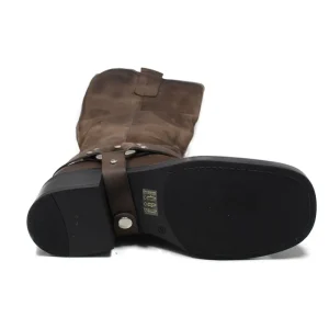 Stivali Invernali | Bikers Invernali | Personal Stivali Biker Alti con Cavigliera Rimovibile "ERIK" - Marrone TestadiMoro