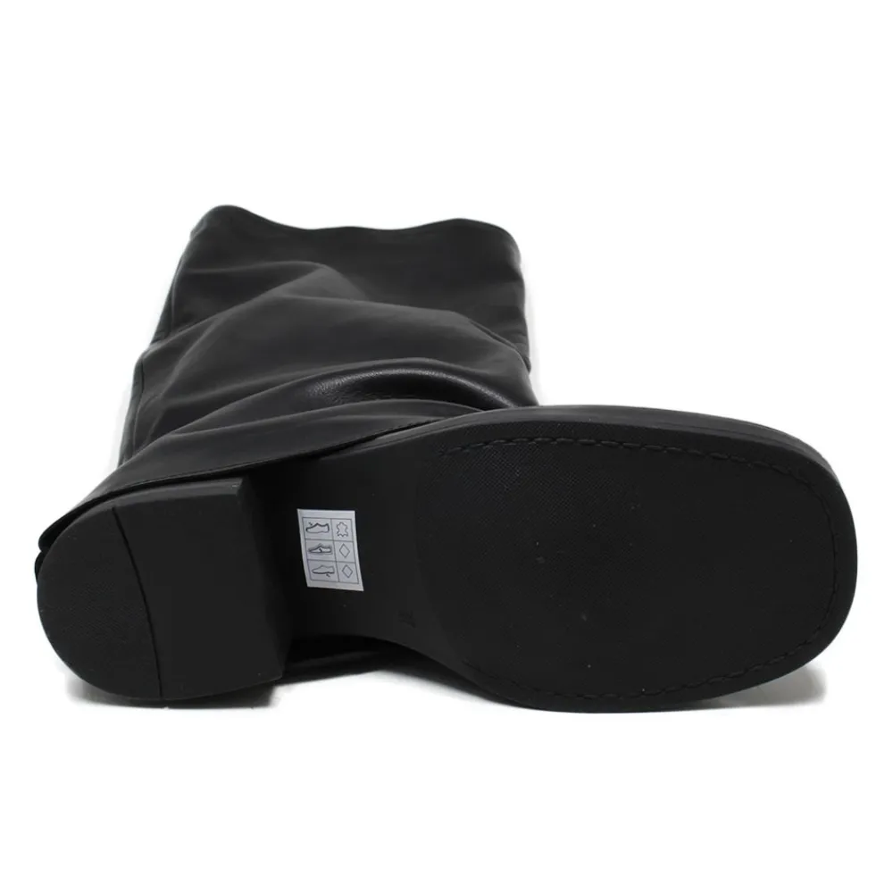 stivali_biker_alti_punta__7-1.webp Stivali Invernali | Bikers Invernali | Personal Stivali Biker Alti Punta Squadrata con Bavero Risvolto "BRYCE" - Pelle Nero