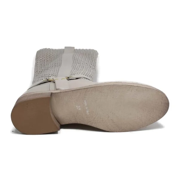 Stivali Estivi | Bikers Estivi | Personal Stivali Biker Alti Traforati con Cavigliera "Ely" - Taupe