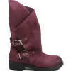 Stivali Invernali | Bikers Invernali | In Time Stivali Biker Boots con due fibbie "MANTRA/A" - Bordeaux