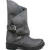 Stivali Invernali | Bikers Invernali | In Time Stivali Biker Boots con due fibbie "MANTRA/A" - Grigio