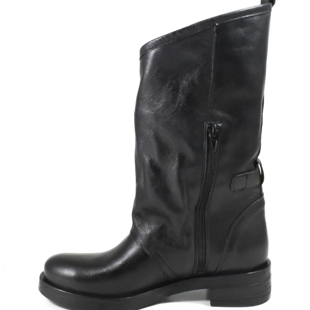 stivali_biker_boots_con_d_2-5.webp Stivali Invernali | Bikers Invernali | In Time Stivali Biker Boots con due fibbie "MANTRA/A" - Pelle Nero