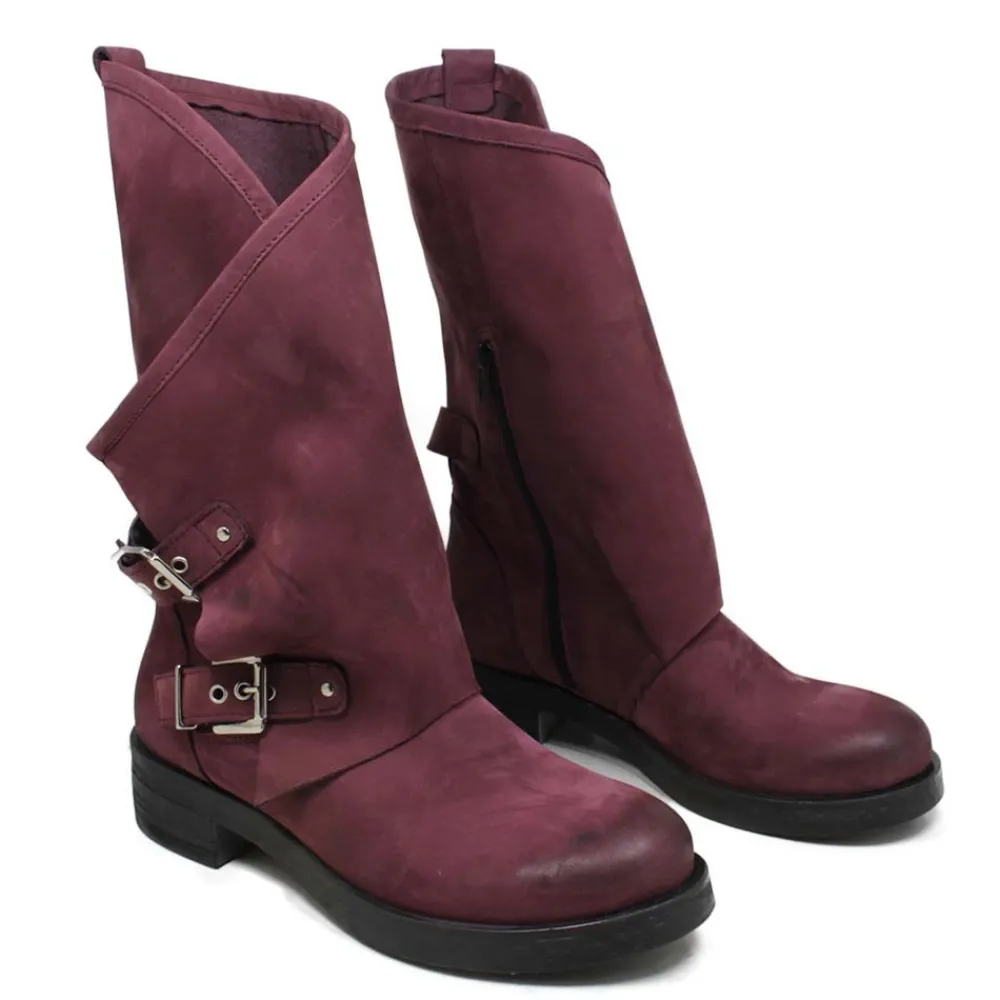 stivali_biker_boots_con_d_4-2.webp Stivali Invernali | Bikers Invernali | In Time Stivali Biker Boots con due fibbie "MANTRA/A" - Bordeaux