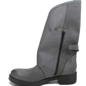 Stivali Invernali | Bikers Invernali | In Time Stivali Biker Boots con due fibbie "MANTRA/A" - Grigio