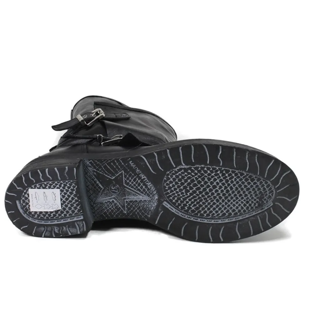 stivali_biker_boots_con_d_6-5.webp Stivali Invernali | Bikers Invernali | In Time Stivali Biker Boots con due fibbie "MANTRA/A" - Pelle Nero