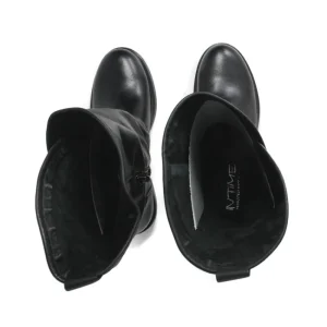 Stivali Invernali | Bikers Invernali | In Time Stivali Biker Boots con due fibbie "MANTRA/A" - Pelle Nero