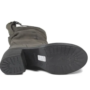 Stivali Con Tacco | Stivali Invernali | In Time Stivali Biker Boots Medi con Tacco "58/M" - Grigio