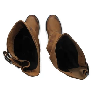 Stivali Con Tacco | Stivali Invernali | In Time Stivali Biker Boots Medi con Tacco "58/M" - Cuoio