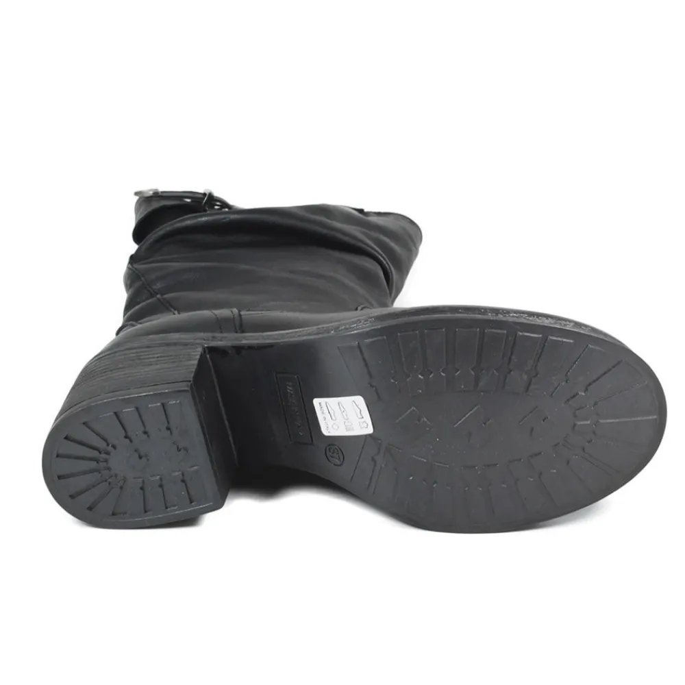 stivali_biker_boots_medi__6.webp Stivali Con Tacco | Stivali Invernali | In Time Stivali Biker Boots Medi con Tacco "58/M" - Pelle Nero