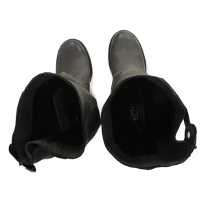 Stivali Con Tacco | Stivali Invernali | In Time Stivali Biker Boots Medi con Tacco "58/M" - Grigio