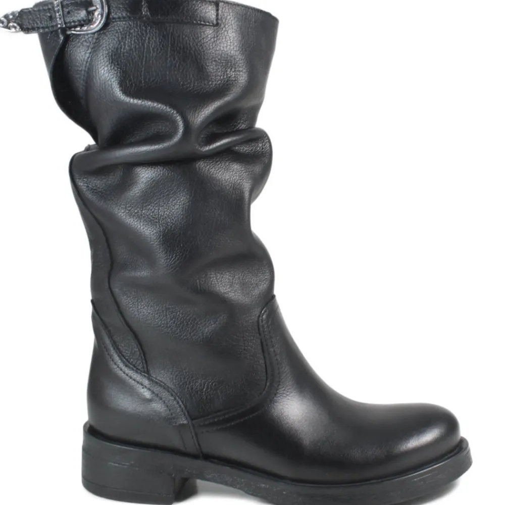 stivali_biker_boots_met_p_0-4.webp Stivali Invernali | Bikers Invernali | In Time Stivali Biker Boots Metà Polpaccio "NOA/M" - Pelle Nero