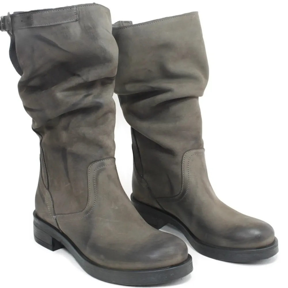stivali_biker_boots_met_p_2-2.webp Stivali Invernali | Bikers Invernali | In Time Stivali Biker Boots Metà Polpaccio "NOA/M" - Nabuk Grigio