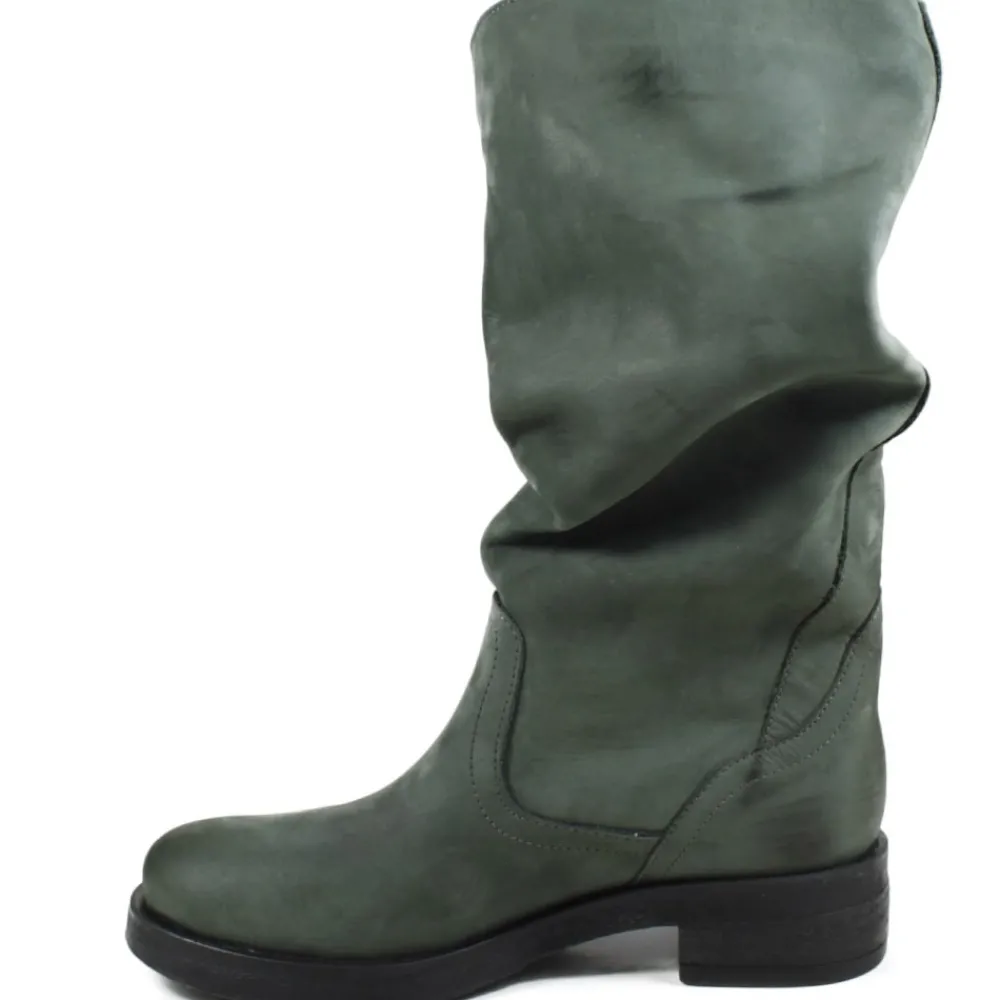 stivali_biker_boots_met_p_2-3.webp Stivali Invernali | Bikers Invernali | In Time Stivali Biker Boots Metà Polpaccio "NOA/M" - Nabuk Verde