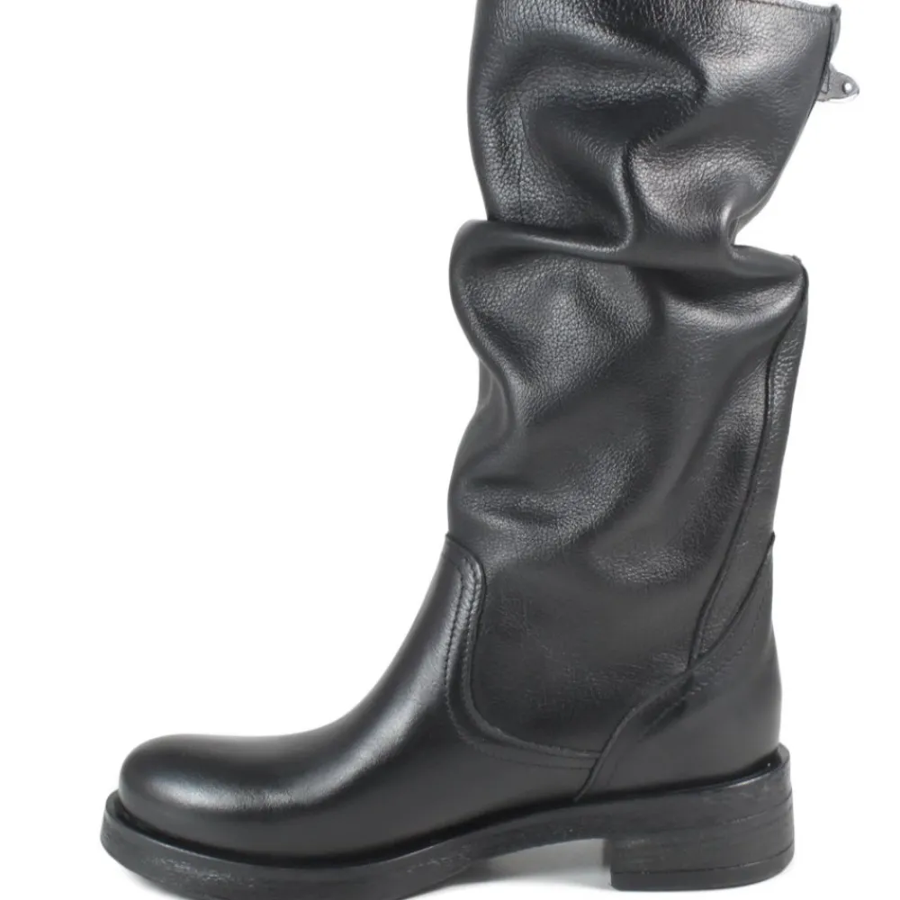 stivali_biker_boots_met_p_2-4.webp Stivali Invernali | Bikers Invernali | In Time Stivali Biker Boots Metà Polpaccio "NOA/M" - Pelle Nero