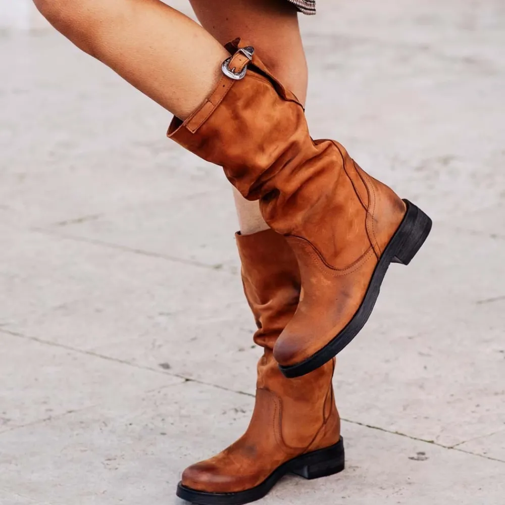 stivali_biker_boots_met_p_3-1.webp Stivali Invernali | Bikers Invernali | In Time Stivali Biker Boots Metà Polpaccio "NOA/M" - Nabuk Cuoio