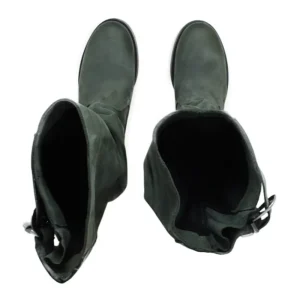 Stivali Invernali | Bikers Invernali | In Time Stivali Biker Boots Metà Polpaccio "NOA/M" - Nabuk Verde