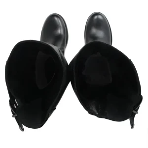 Stivali Invernali | Bikers Invernali | In Time Stivali Biker Boots Metà Polpaccio "NOA/M" - Pelle Nero