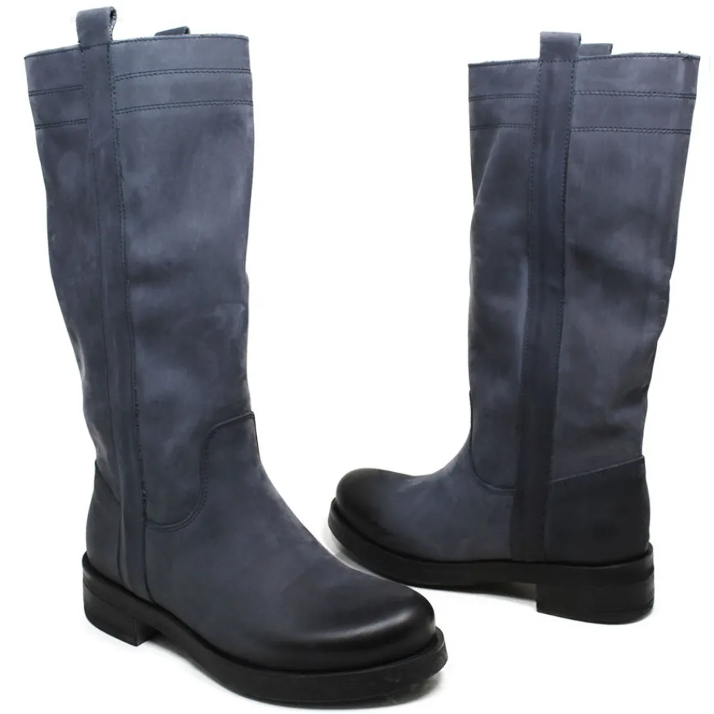 stivali_biker_invernali_q_4-2.webp Stivali Invernali | Bikers Invernali | In Time Stivali Biker Invernali "309FW" - Nabuk Blu