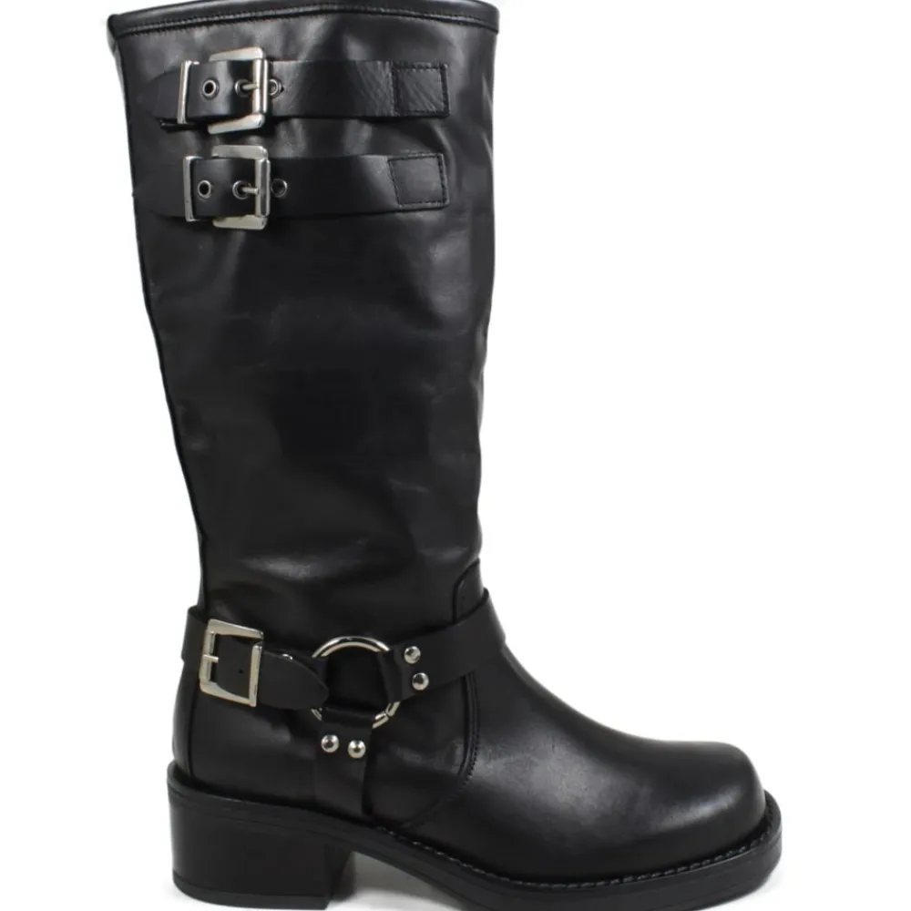 stivali_biker_punta_squad_0-2.webp Stivali Invernali | Bikers Invernali | Personal Stivali Biker Punta Squadrata 3 Fibbie "ROGER" - Nero