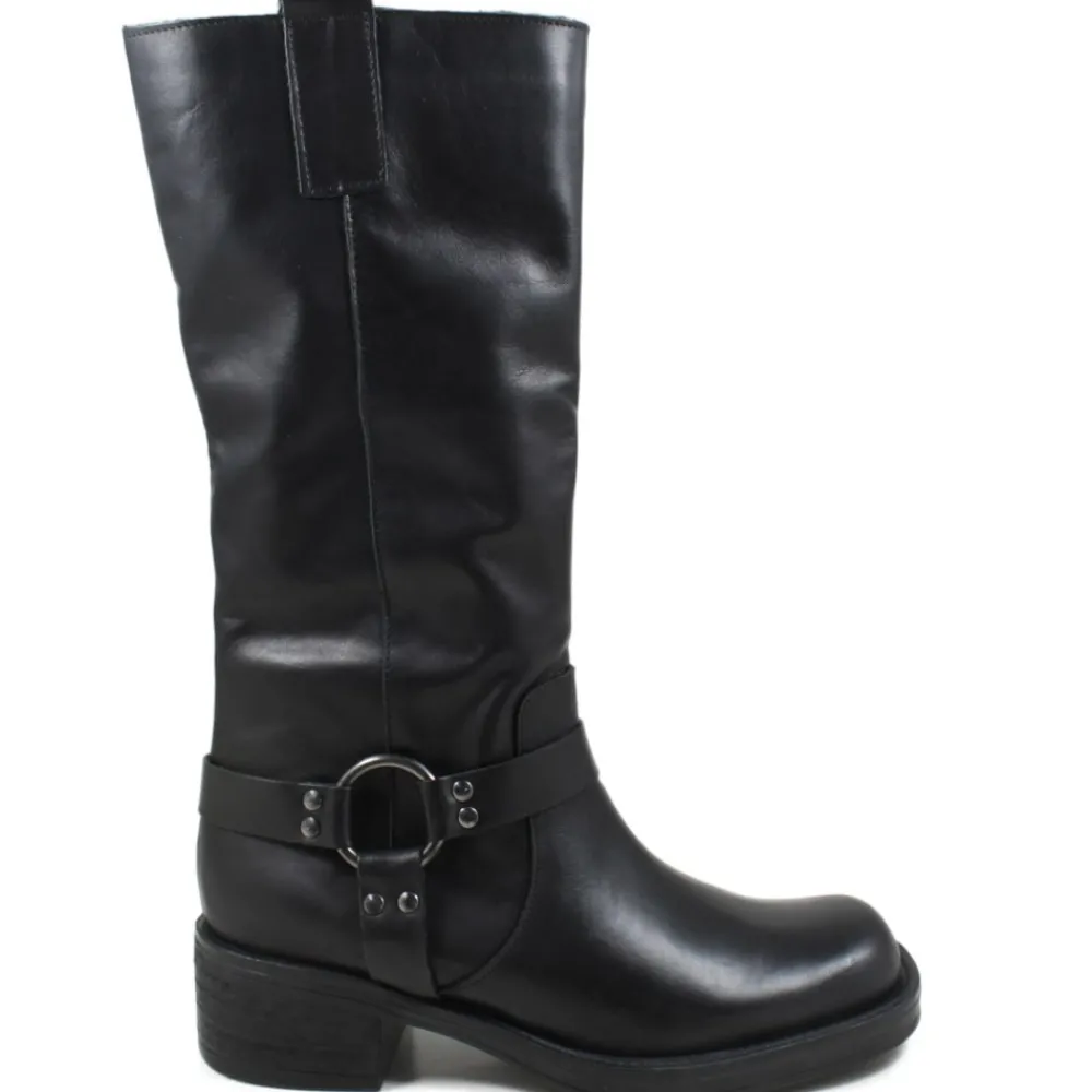 stivali_biker_punta_squad_0-4.webp Stivali Invernali | Bikers Invernali | Personal Stivali Biker Punta Squadrata con Cavigliera "MICK" - Nero