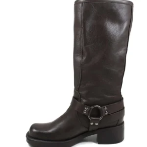 Stivali Invernali | Bikers Invernali | Personal Stivali Biker Punta Squadrata 5 Fibbie "DAVE" - Testa di Moro TestadiMoro