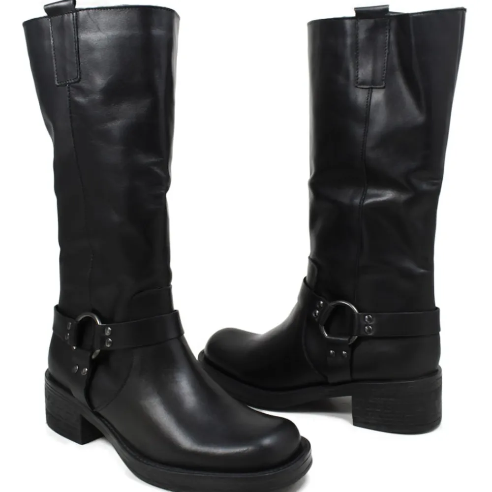 stivali_biker_punta_squad_4-4.webp Stivali Invernali | Bikers Invernali | Personal Stivali Biker Punta Squadrata con Cavigliera "MICK" - Nero