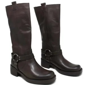 Stivali Invernali | Bikers Invernali | Personal Stivali Biker Punta Squadrata con Cavigliera "MICK" - Testa di Moro TestadiMoro