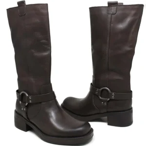 Stivali Invernali | Bikers Invernali | Personal Stivali Biker Punta Squadrata con Cavigliera "MICK" - Testa di Moro TestadiMoro