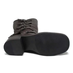 Stivali Invernali | Bikers Invernali | Personal Stivali Biker Punta Squadrata 5 Fibbie "DAVE" - Testa di Moro TestadiMoro