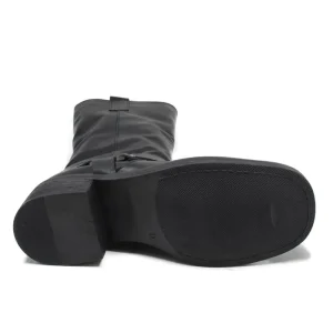 Stivali Invernali | Bikers Invernali | Personal Stivali Biker Punta Squadrata con Cavigliera "MICK" - Nero