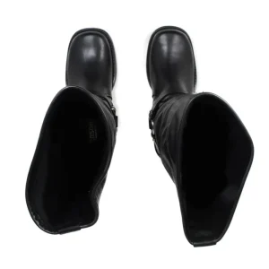 Stivali Invernali | Bikers Invernali | Personal Stivali Biker Punta Squadrata 3 Fibbie "ROGER" - Nero