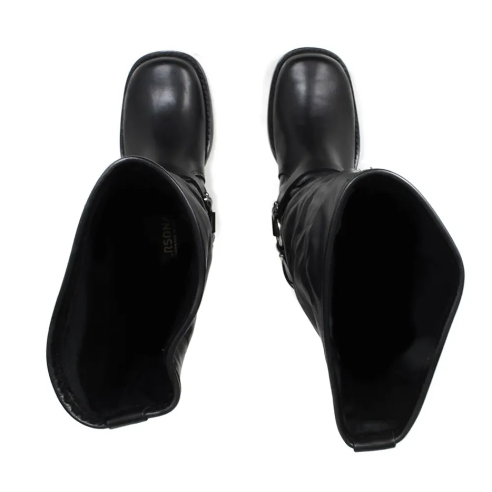 stivali_biker_punta_squad_7-2.webp Stivali Invernali | Bikers Invernali | Personal Stivali Biker Punta Squadrata 3 Fibbie "ROGER" - Nero