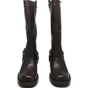 Stivali Invernali | Bikers Invernali | Personal Stivali Biker Punta Squadrata con Cavigliera "MICK" - Testa di Moro TestadiMoro