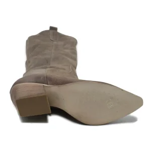 Stivali Estivi | Stivali Con Tacco | Personal Stivali Camperos Alti in Pelle Scamosciata "PAM" - Taupe