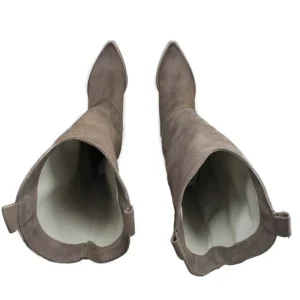 Stivali Estivi | Stivali Con Tacco | Personal Stivali Camperos Alti in Pelle Scamosciata "PAM" - Taupe