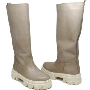 Anfibi | Stivali E Scarpe Con Zeppa | Personal Stivali Combat Boots Platform "SNAP" - Pelle Taupe