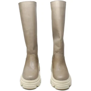 Anfibi | Stivali E Scarpe Con Zeppa | Personal Stivali Combat Boots Platform "SNAP" - Pelle Taupe