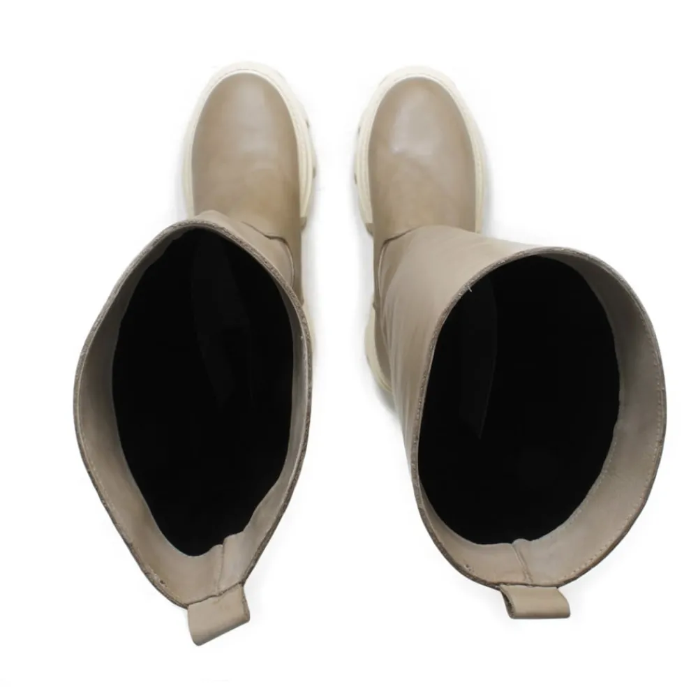 stivali_combat_boots_plat_5.webp Anfibi | Stivali E Scarpe Con Zeppa | Personal Stivali Combat Boots Platform "SNAP" - Pelle Taupe