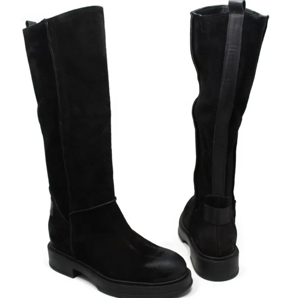 stivali_invernali_alti_sc_5.webp Stivali Invernali | Bikers Invernali | Personal Stivali Invernali Alti Scamosciati "DECK/A" - Nero