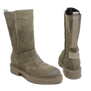 Stivali Invernali | Bikers Invernali | Personal Stivali Invernali Medi Scamosciati "DECK/M" - Taupe