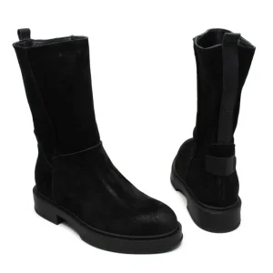 Stivali Invernali | Bikers Invernali | Personal Stivali Invernali Medi Scamosciati "DECK/M" - Nero