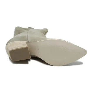 Stivali Con Tacco | Stivali Estivi | Personal Stivali Texani Sfoderati in Pelle Scamosciata "TAIS" - Beige