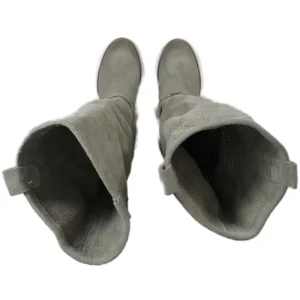 Stivali Con Tacco | Stivali Estivi | In Time Stivali Traforati in Camoscio con Tacco "5020" - Taupe