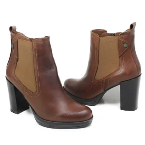 Stivali Con Tacco | Tronchetti | Made in Italy Tronchetti Chelsea Tacco Alto "FIRA" - Cuoio