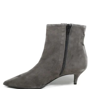 Stivali Con Tacco | Tronchetti | Made in Italy Tronchetti con tacchetto e punta fina "215" - Camoscio Taupe